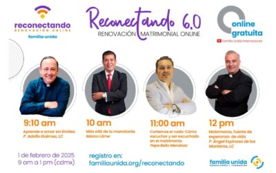 No te pierdas la Renovación Matrimonial online “Reconectando 6.0”